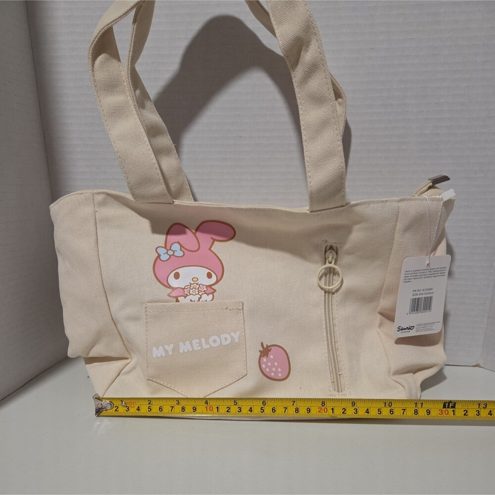 Sanrio My Melody Busy Bucket Tote Bag beige